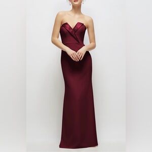 After Six Strapless Tuxedo Gown Dress